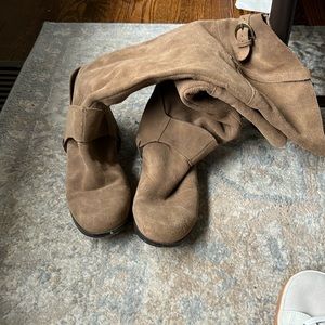 Tall brown boots